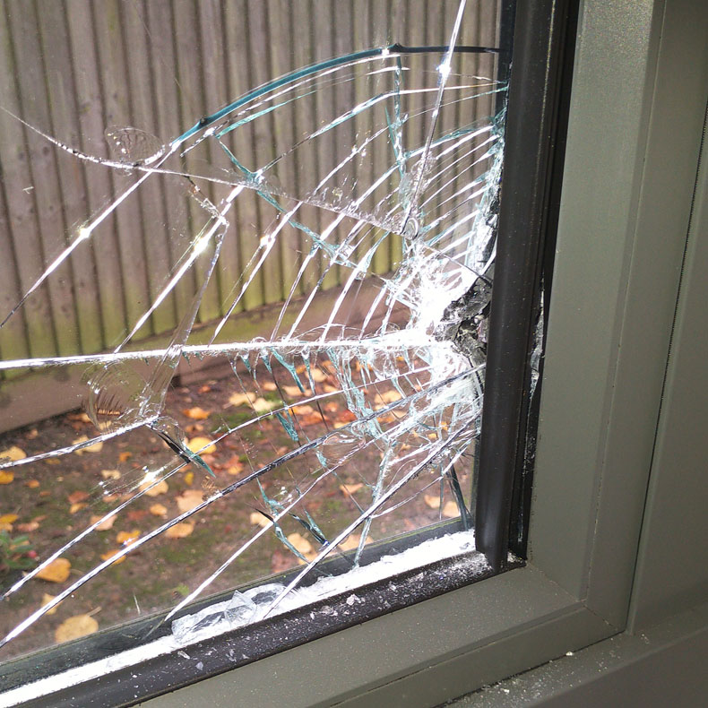 Broken Window - Burglary - Buckhurst Hill - Misty Glaze