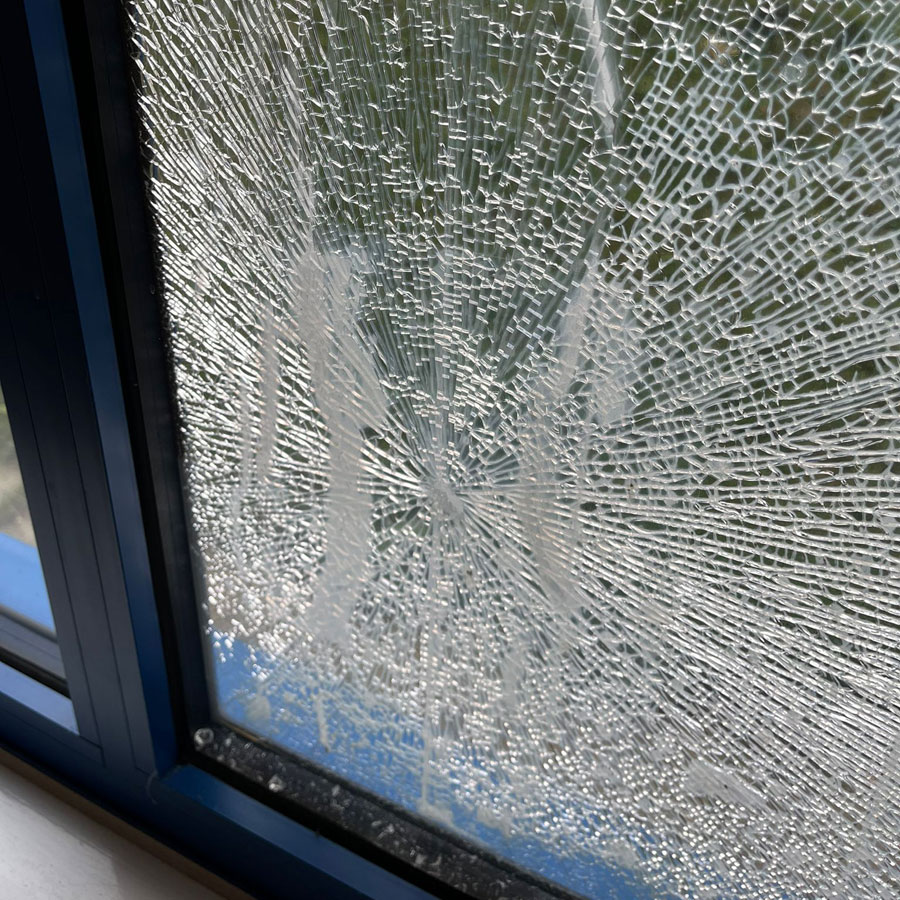 Broken Window Repair - Six Form College - Colchester - Misty Glaze