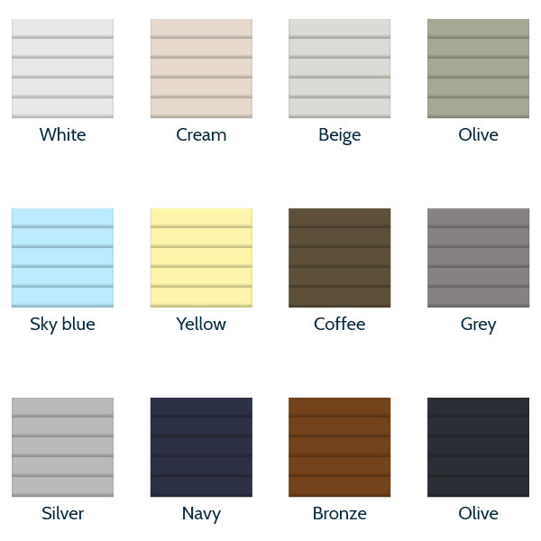 Integral Blind Colours - Blinds Between Window Colours - Essex - London - Hertfordshire