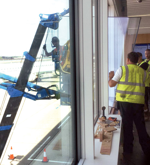 Large Window Repairs - Airport Window Specialist - London City Airport - Misty Glaze