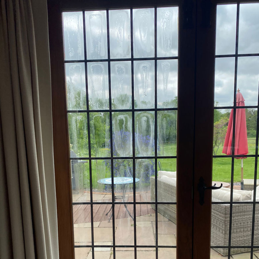 Misted Up Glass Window Timber Door - Billericay - Basildon - Misty Glaze