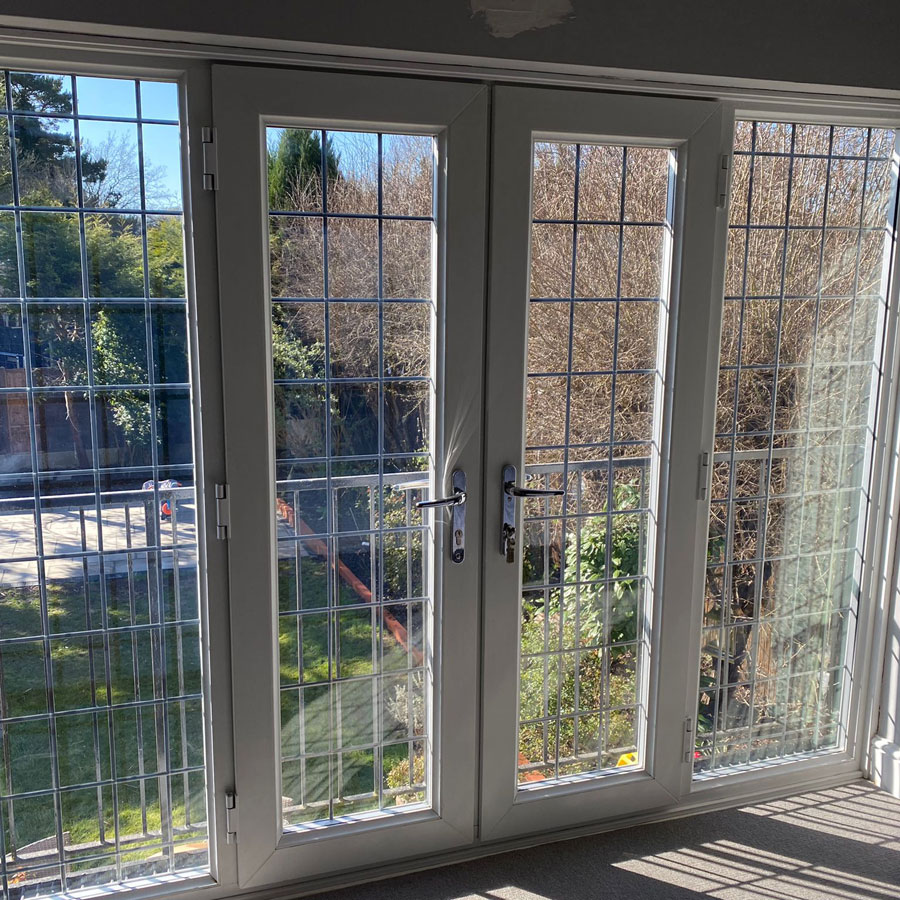 Older Leaded Standard Glass - Broxbourne - Misty Glaze