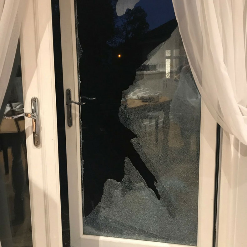 Toughened Safety Glass - Burglary - Buckhurst Hill - Misty Glaze